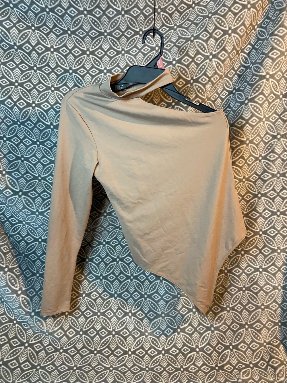 Abercrombie & Fitch Brown One-Shoulder Top